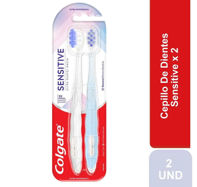 2 Cepillo Colgate Sensitive Ultra Suave