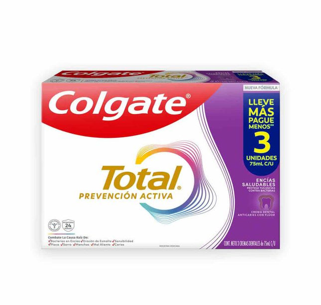 3 Crema Colgate Total Preve.Activa 75 Ml