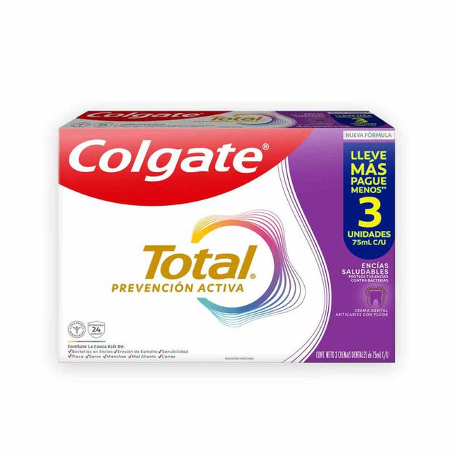3 CREMA COLGATE TOTAL PREVE.ACTIVA 75 ML