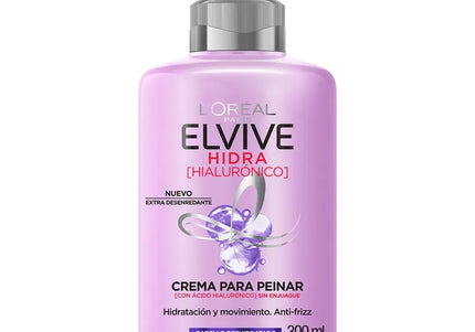 Crema Para Peinar Elvive Hidra Hialuro 300 Ml