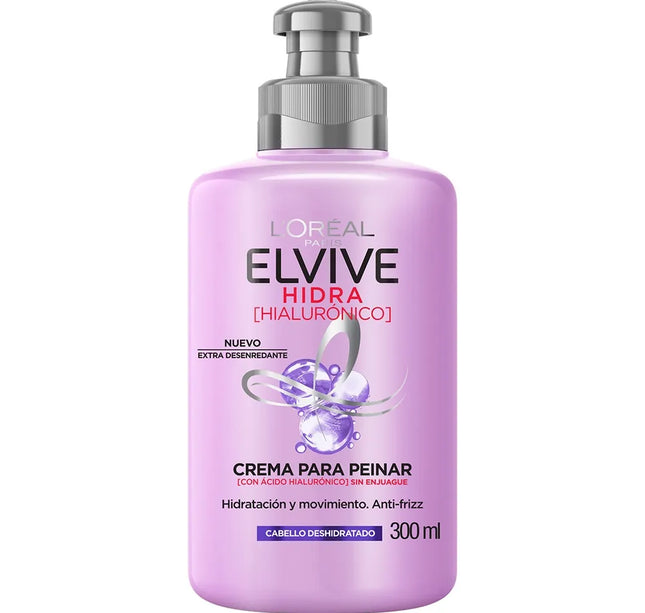 Crema Para Peinar Elvive Hidra Hialuro 300 Ml