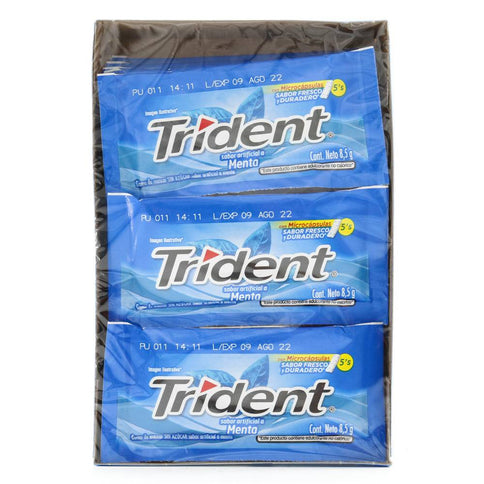 Trident 5S Menta Display 18 Unidades 8.5G