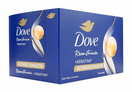 Acondicionador Dove Reconstruccion+Keratina 24 Sobres 18Ml