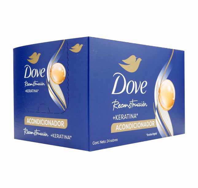 Acondicionador Dove Reconstruccion+Keratina 24 Sobres 18Ml