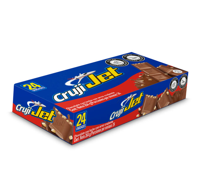 Chocolatina Jet Cruji 11 Gr 24 Unidades
