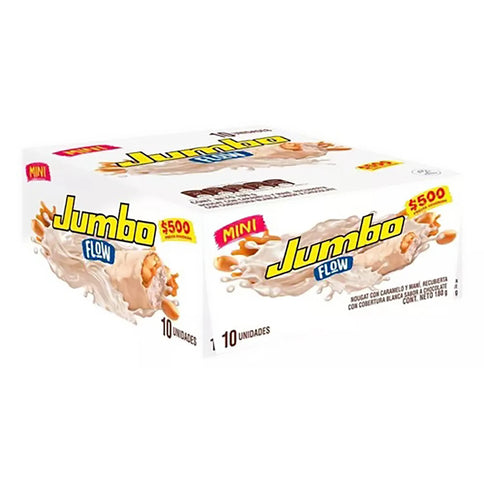 Chocolatina Jumbo Flow Blanca 18 Gr 10 Unidades