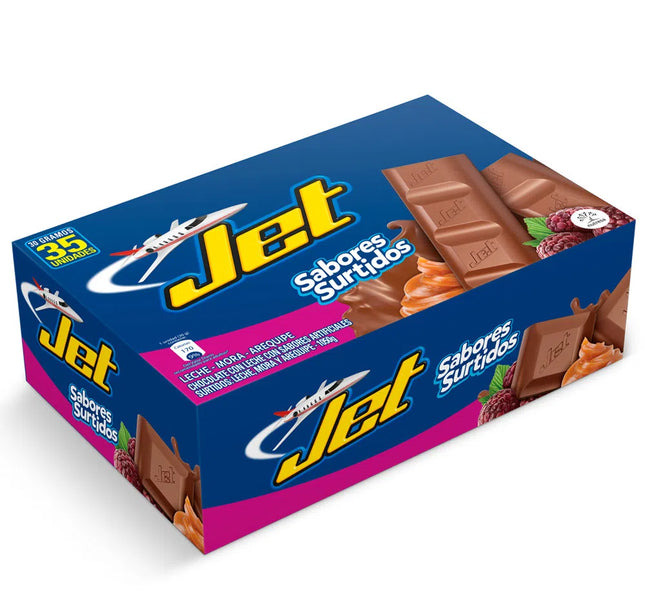 Chocolatina Jet Sabores Surtidos 25Gr 35 Und