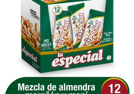 Pasabocas Especial Mescla Nuez/Mani 40Gr Caja 12Und