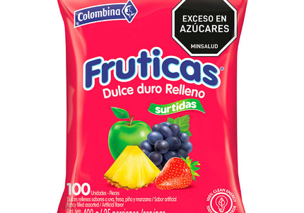 Dulce Fruticas 100 Und