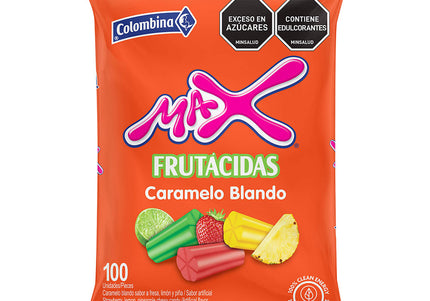 Caramelo Max Frutacidas 100 Und