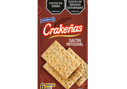 Galleta Crakeñas Saltin Integral 8 Und
