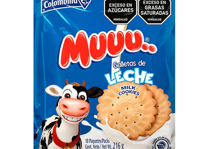 Galletas Muuu Leche 18 Unds