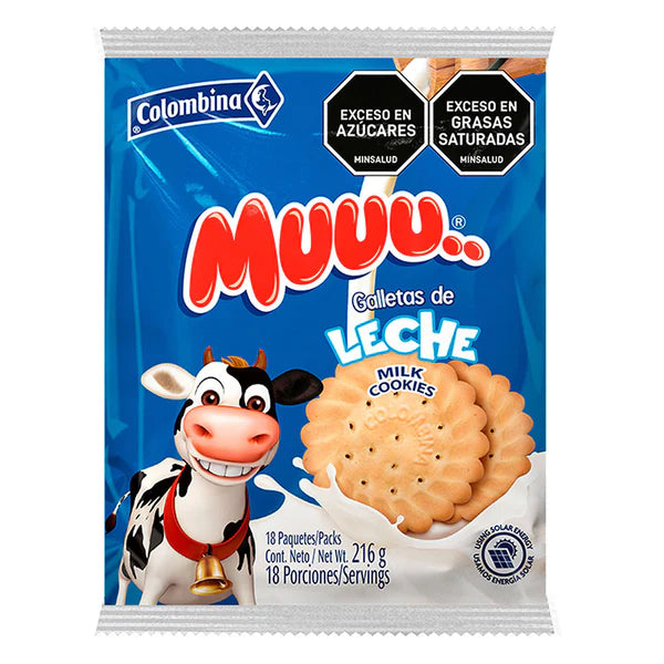 Galletas Muuu Leche 18 Unds