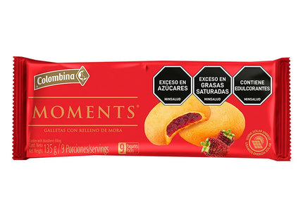 Galleta Rellena Moments Mora 9 135Gr