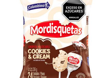 Chupeta Mordisquetas Cookies and Cream 24Und