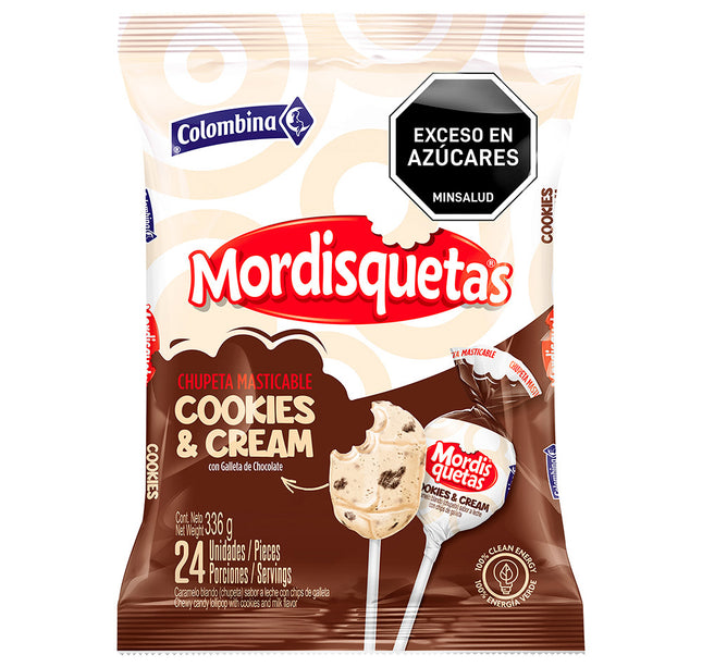 Chupeta Mordisquetas Cookies and Cream 24Und