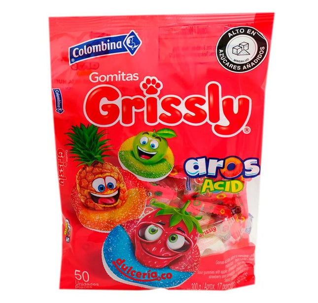 Gomas Grissly Aros Acidos 50 Und