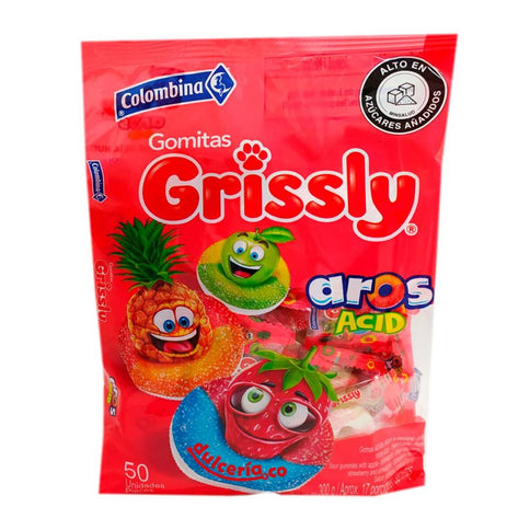 Gomas Grissly Aros Acidos 50 Und
