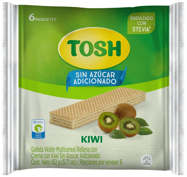 Galleta Tosh Wafer Multicereal Kiwi 6 Und