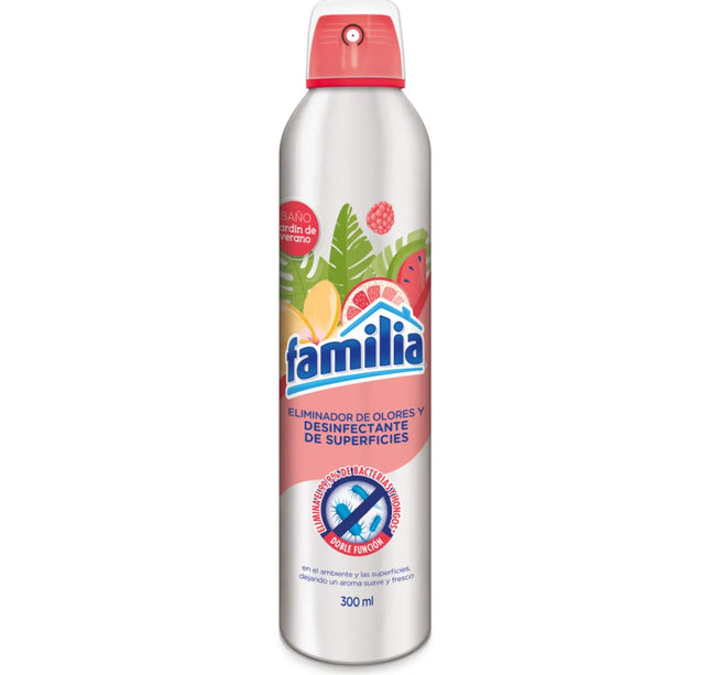 Eliminador De Olores Familia Baño Jardin 300 Ml