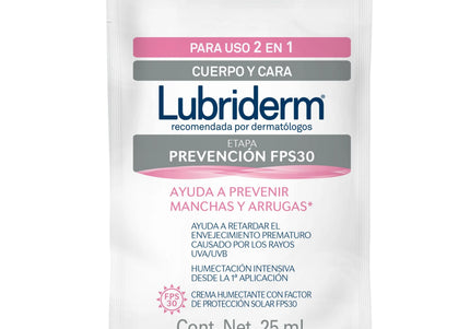 Lubriderm Prevencion Ristra 6 Sobres 25 Ml