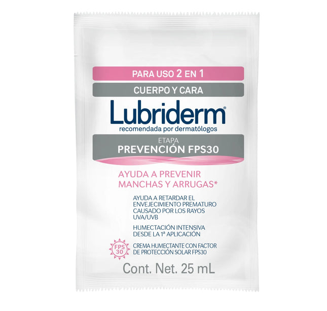 Lubriderm Prevencion Ristra 6 Sobres 25 Ml