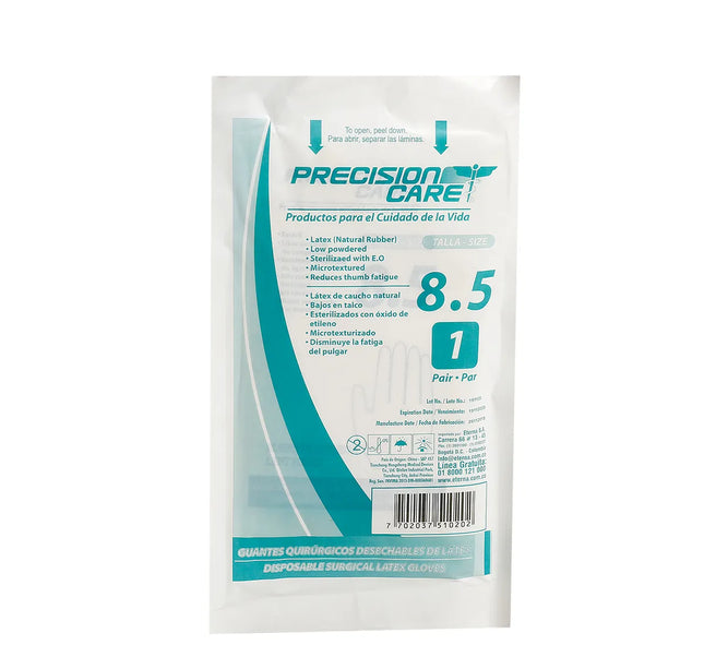 Guante Esteril Precision Eterna 8 1/2