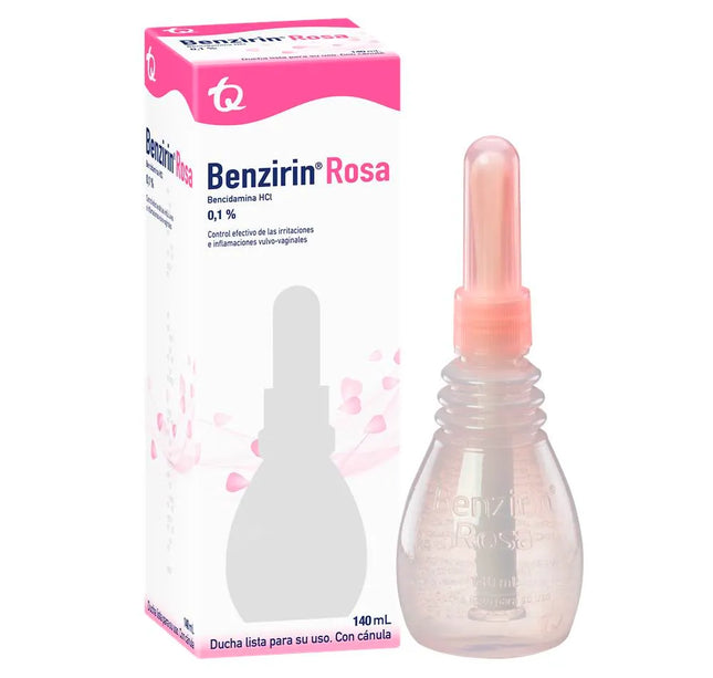 Benzirin Rosa Ducha Vaginal Canula 140Ml