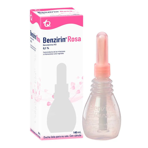 Benzirin Rosa Ducha Vaginal Canula 140Ml