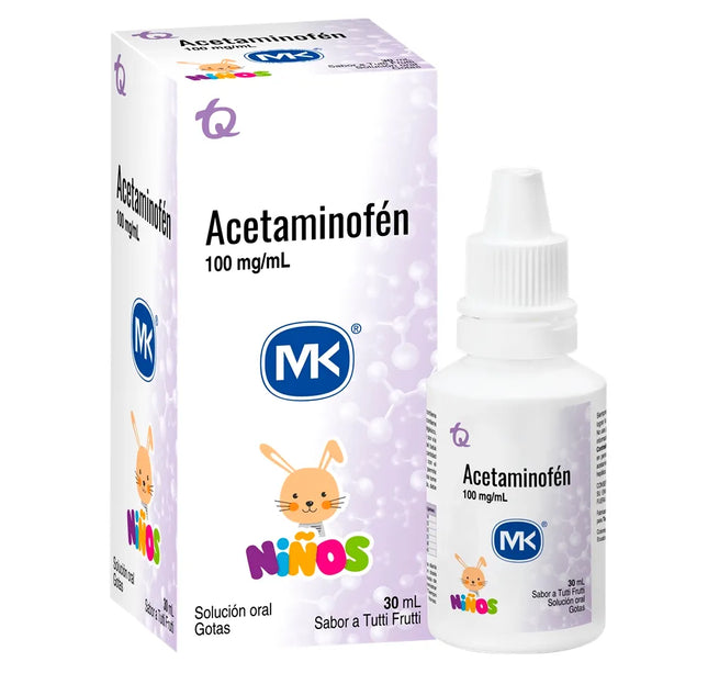 Acetaminofen 100Mg Ml Gotas 30 Ml Mk