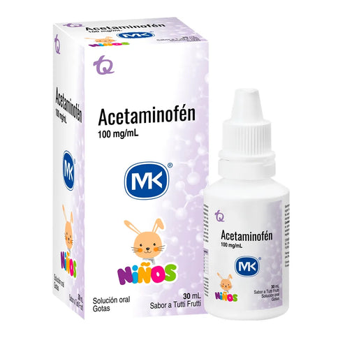 Acetaminofen 100Mg Ml Gotas 30 Ml Mk