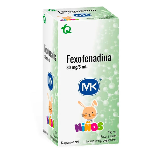Fexofenadina 30Mg 5Ml Jarabe 150 Ml Mk