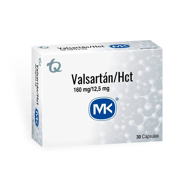 Valsartan 160Mg Hidrocl 12.5Mg 30 Cap Mk