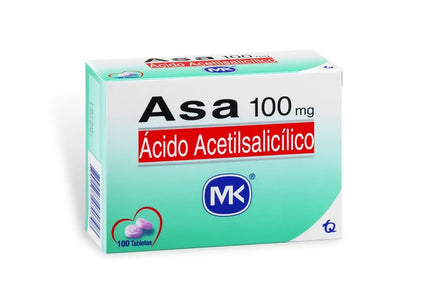 Asa 100 Mg 100 Tabletas Mk