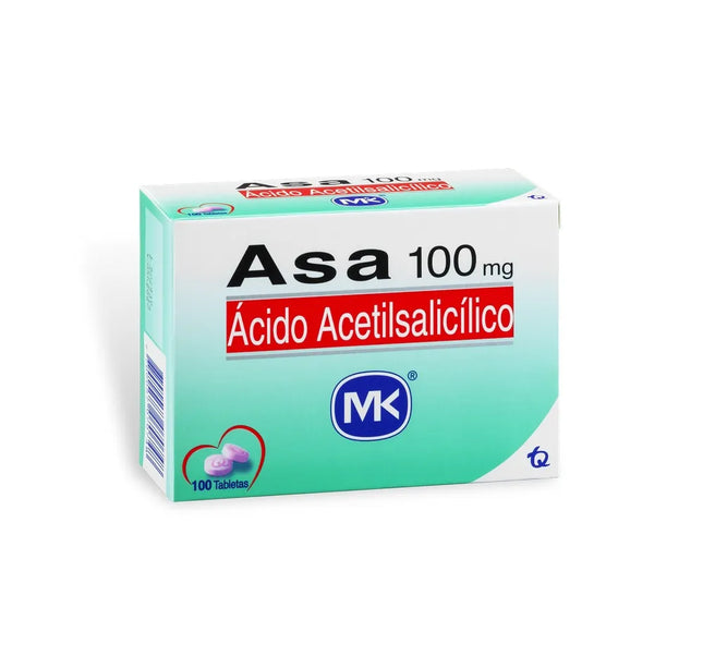 Asa 100 Mg 100 Tabletas Mk