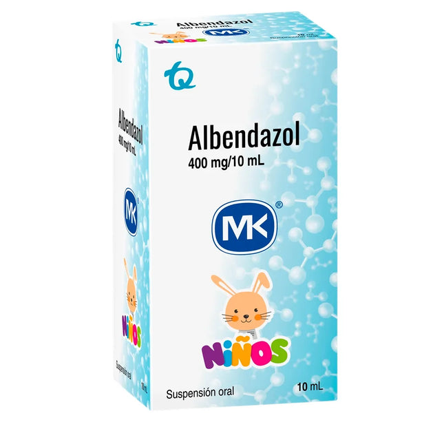 Albendazol 400Mg 10Ml Suspensión 10Ml Mk