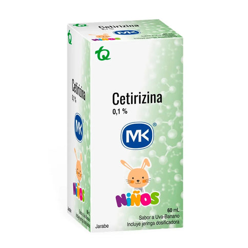 Cetirizina 0 1 Jarabe Dos 60 Ml Mk