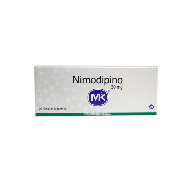 Nimodipino 30 Mg 20 Tabletas Mk