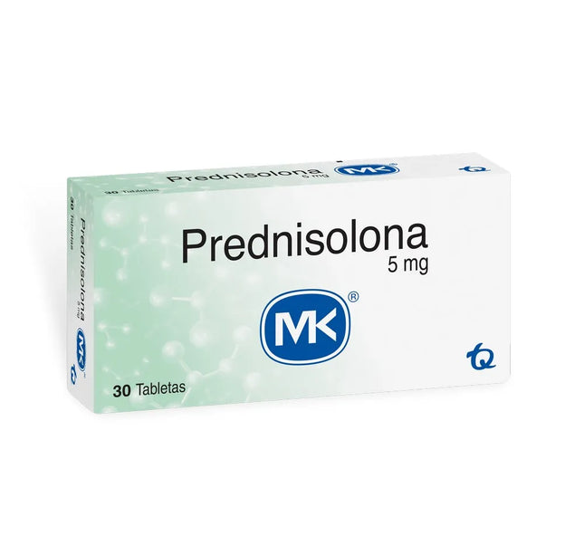 Prednisolona 5 Mg 30 Tabletas Mk
