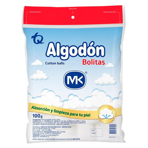 Algodon Pomos 100 Gr Mk