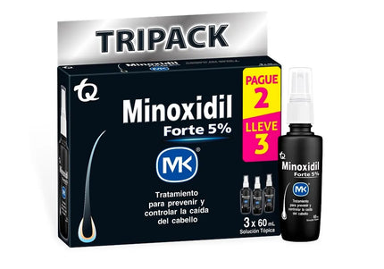 Tripack Minoxidil Forte 5 60 Ml Mk