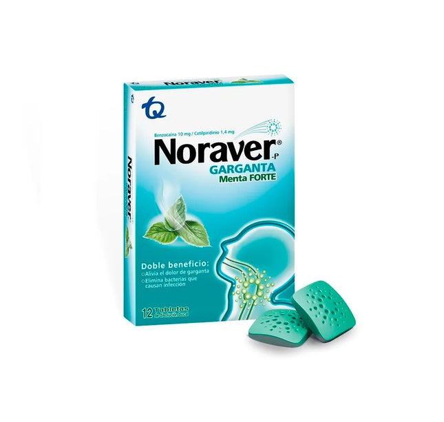 Noraver Pastillas Menta Forte 12 Tbs