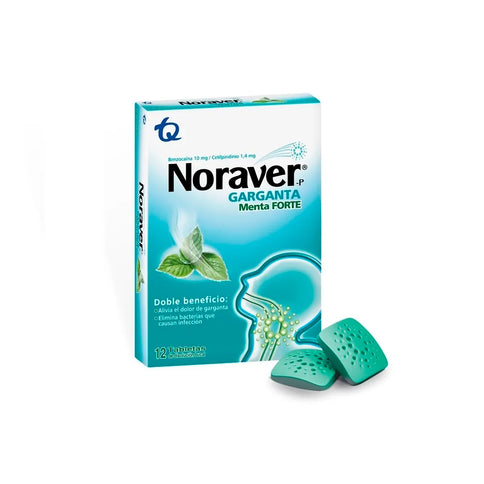 Noraver Pastillas Menta Forte 12 Tbs