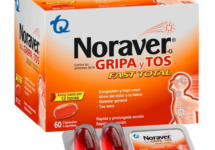 Noraver Gripa Fast Total 60 Capsulasa