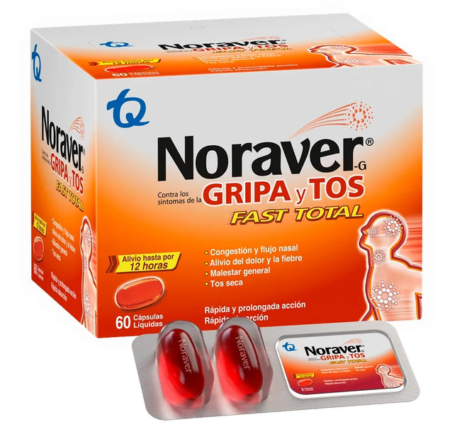 Noraver Gripa Fast Total 60 Capsulasa
