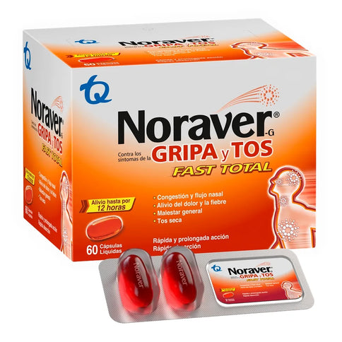Noraver Gripa Fast Total 60 Capsulasa