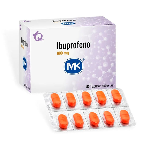 Ibuprofeno 800 Mg 50 Tabletas Mk