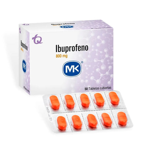 Ibuprofeno 800 Mg 50 Tabletas Mk