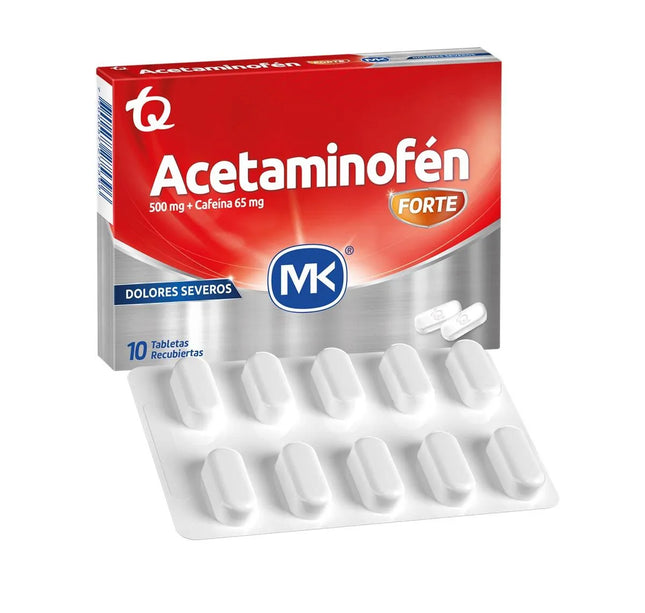 Acetam Forte 500Mg Cafeina 65Mg 10 Tabs