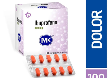 Ibuprofeno 400 Mg 100 Tabletas Mk